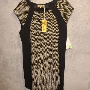 Business dress black/cream (L)